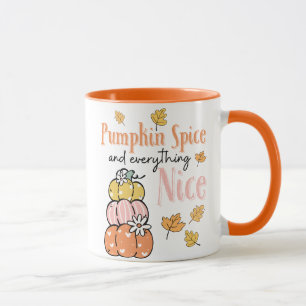 Herfst/pompoen Theme Latte Mok