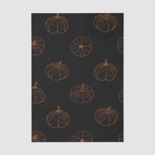 Herfst Pompoen Tissuepapier – Herfst Cadeauverpakk (Voorkant)