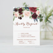 Herfst Pompoen Trouw RSVP Kaart (Staand voorkant)