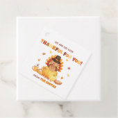 Herfst Pompoen Turkije Thanksgiving Plein Bedankjes Labels (In situ)