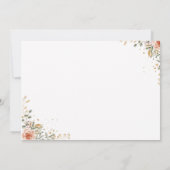 Herfst pompoen val eerste verjaardagsfeestje kaart (Achterkant)