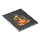 Herfst Pompoen Val Giraffe Dankdag Dames Notitieblok (Schuin)