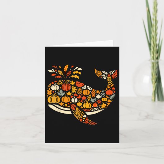 Herfst Pompoen Valvis Thanksgiving Dames Heren Kaart (Voorkant)