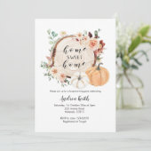 herfst pompoen verbrand oranje huisdier kaart (Staand voorkant)