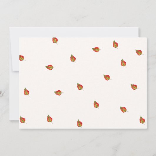 Herfst pompoen verjaardag dank u kaart (Achterkant)