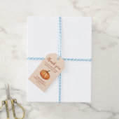 Herfst Pompoen Verjaardags Cadeautje Cadeaulabel (Met Touw)