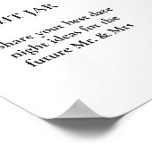 Herfst Pompoen verlaat Vrijgezellenfeest Datum Ide Poster (Hoek)