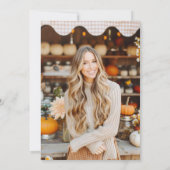 Herfst pompoen vers uit de markt Vrijgezellenfeest Kaart (Achterkant)