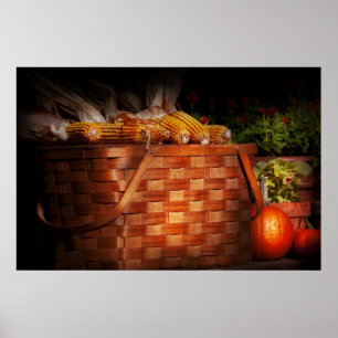 Herfst - Pompoen - Verse maïs Poster