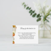 Herfst Pompoen verzoek recept voor de bruid Informatiekaartje (Staand voorkant)