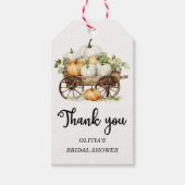 Herfst Pompoen Vrijgezellenfeest Favor dank u Cade Cadeaulabel (Voorkant)