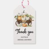 Herfst Pompoen Vrijgezellenfeest Favor dank u Cade Cadeaulabel (Achterkant)