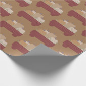 Herfst Pompoen Wagen Bruin Boho Inpakpapier (Hoek)
