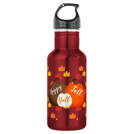 Herfst/pompoen waterfles (Voorkant)