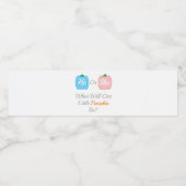 Herfst pompoen waterfles etiket (Enkel label)