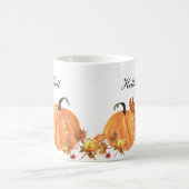 Herfst pompoen Waterverf herfstbladeren Koffiemok (Center)