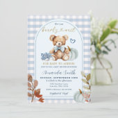 Herfst Pompoen We kunnen nauwelijks wachten Beer B Kaart (Staand voorkant)