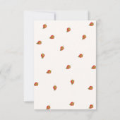 Herfst pompoen wenst het baby shower spel kaart (Achterkant)