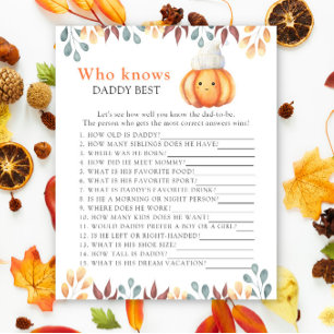 Herfst Pompoen - Wie kent Papa het beste spel