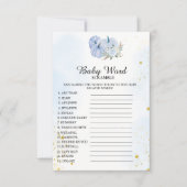 Herfst Pompoen Woord Scramble Baby shower Spel Kaa Kaart (Voorkant)