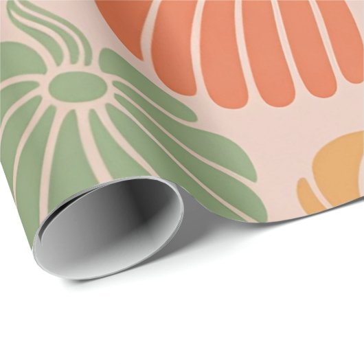Herfst Pompoen Wrapping Paper Pattern Herfst Seizo Cadeaupapier (Rol Hoek)