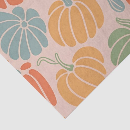Herfst Pompoen Wrapping Paper Pattern Herfst Seizo Tissuepapier (Detail)