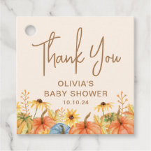 Herfst Pompoen Zonnebloem Baby Shower