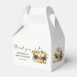 Herfst pompoen zonnebloem Baby shower dank u Bedankdoosjes