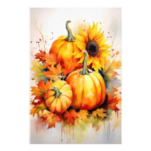 Herfst Pompoen & Zonnebloem