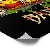 Herfst pompoenbloed NK Halloween Lab Scientist Med Poster (Hoek)