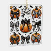 Herfst pompoenboog keramisch ornament (Rechts)