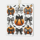 Herfst pompoenboog keramisch ornament (Links)
