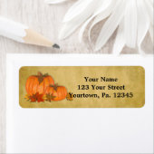 Herfst pompoenen adreslabel etiket (Insitu)