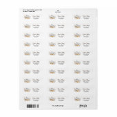 Herfst Pompoenen Adreslabels Etiket (Full Sheet)