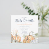 Herfst Pompoenen Baby Borrel Kaart (Staand voorkant)