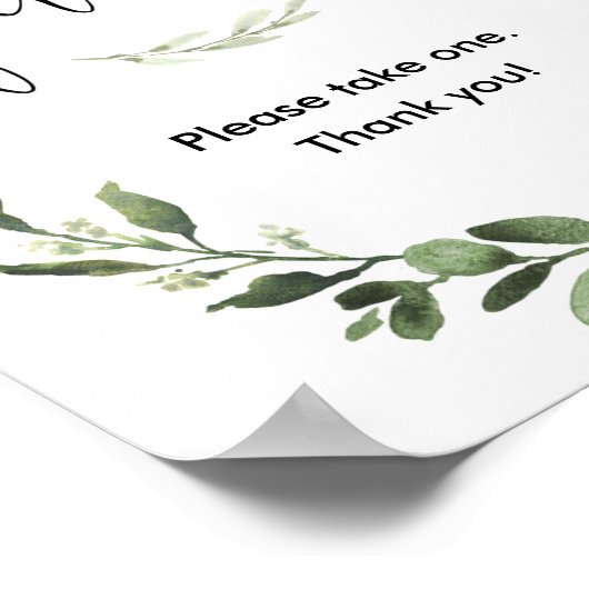 Herfst pompoenen baby shower bevoordeelt groen poster (Hoek)