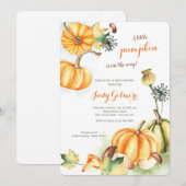 Herfst Pompoenen Baby Shower Uitnodiging (Voorkant / Achterkant)