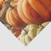 Herfst pompoenen bladeren en kinderen tissuepapier (Detail)