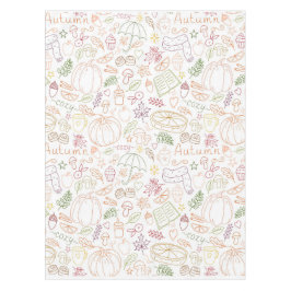 Herfst pompoenen, bladeren & warme vibes tafelkleed