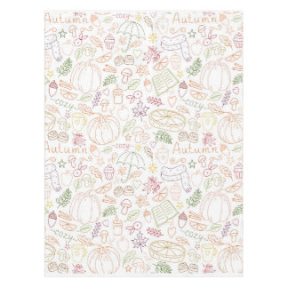 Herfst pompoenen, bladeren & warme vibes tafelkleed