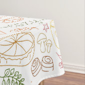 Herfst pompoenen, bladeren & warme vibes tafelkleed (Voorbeeld)