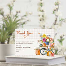 Herfst Pompoenen Bloemen Watercolor Boerenmarkt