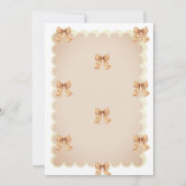 Herfst Pompoenen Bow Carriage Baby shower Kaart (Achterkant)