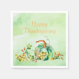 Herfst Pompoenen en Berries Papier Napkin Servet