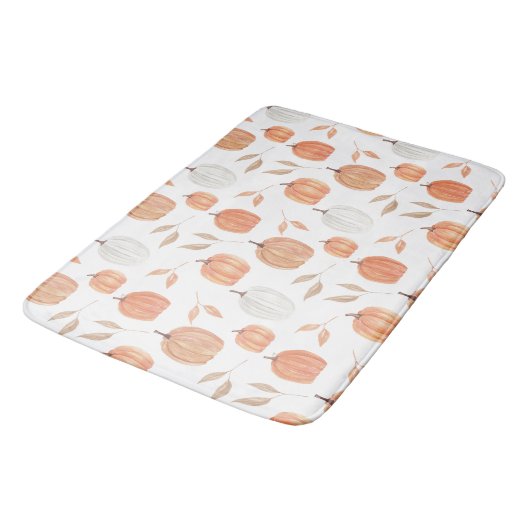 Herfst pompoenen en bladeren badmat (Gekanteld)