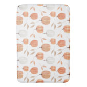 Herfst pompoenen en bladeren badmat (Voorkant Verticaal)