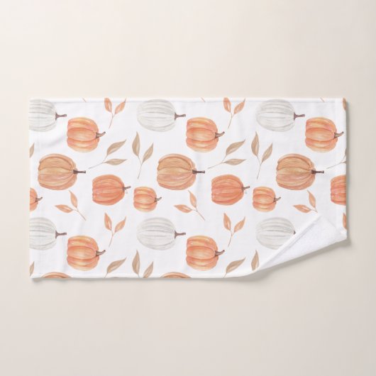 Herfst pompoenen en bladeren handdoek (Handdoek)