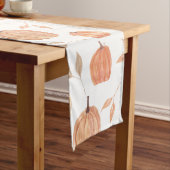 Herfst pompoenen en bladeren lange tafelloper (Voorbeeld)