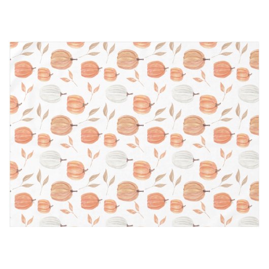 Herfst pompoenen en bladeren tafelkleed (Voorkant (Horizontaal))