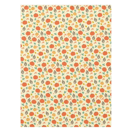 Herfst Pompoenen en bladeren Tafelkleed (Voorkant)